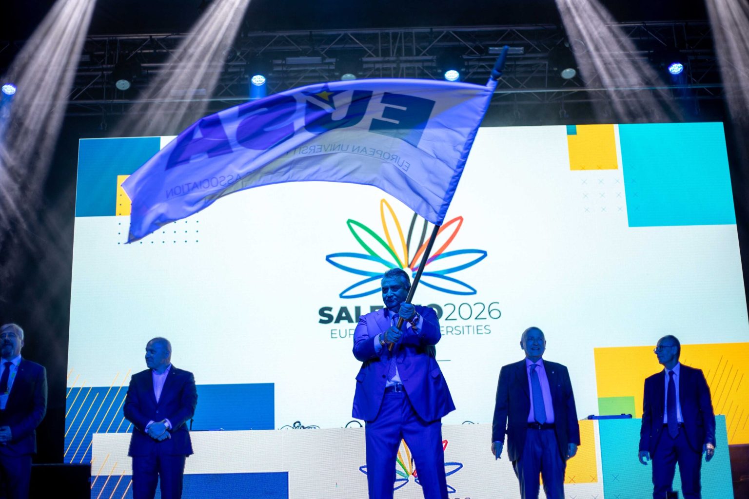 EUG2026: the flag delivery ceremony to Salerno for the European Universities Games