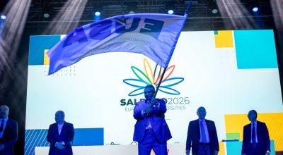 EUG2026: the flag delivery ceremony to Salerno for the European Universities Games